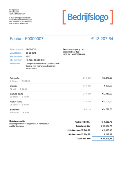 Tour FactuurSturen be